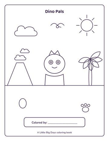 Dino Pals Coloring Book (14 Pages)