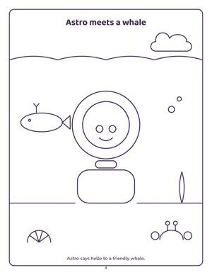 Astro meets a whale