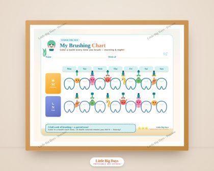 Under the Sea Complete Set (Chart + 6 Cards)